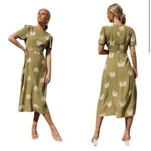 Bohme NWT PRUDENCE MIDI DRESS IN GREEN